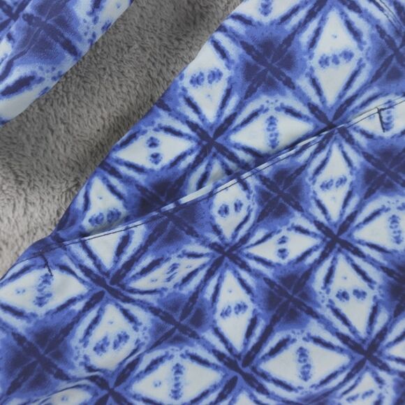 Duluth Trading Jacket Womens Small Blue White‎ Tie Dye Geometric Rain Grabreaker - Picture 12 of 15